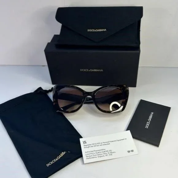New Authentic Dolce & Gabbana DG 4405 502/13 tortoise Sunglasses,description: